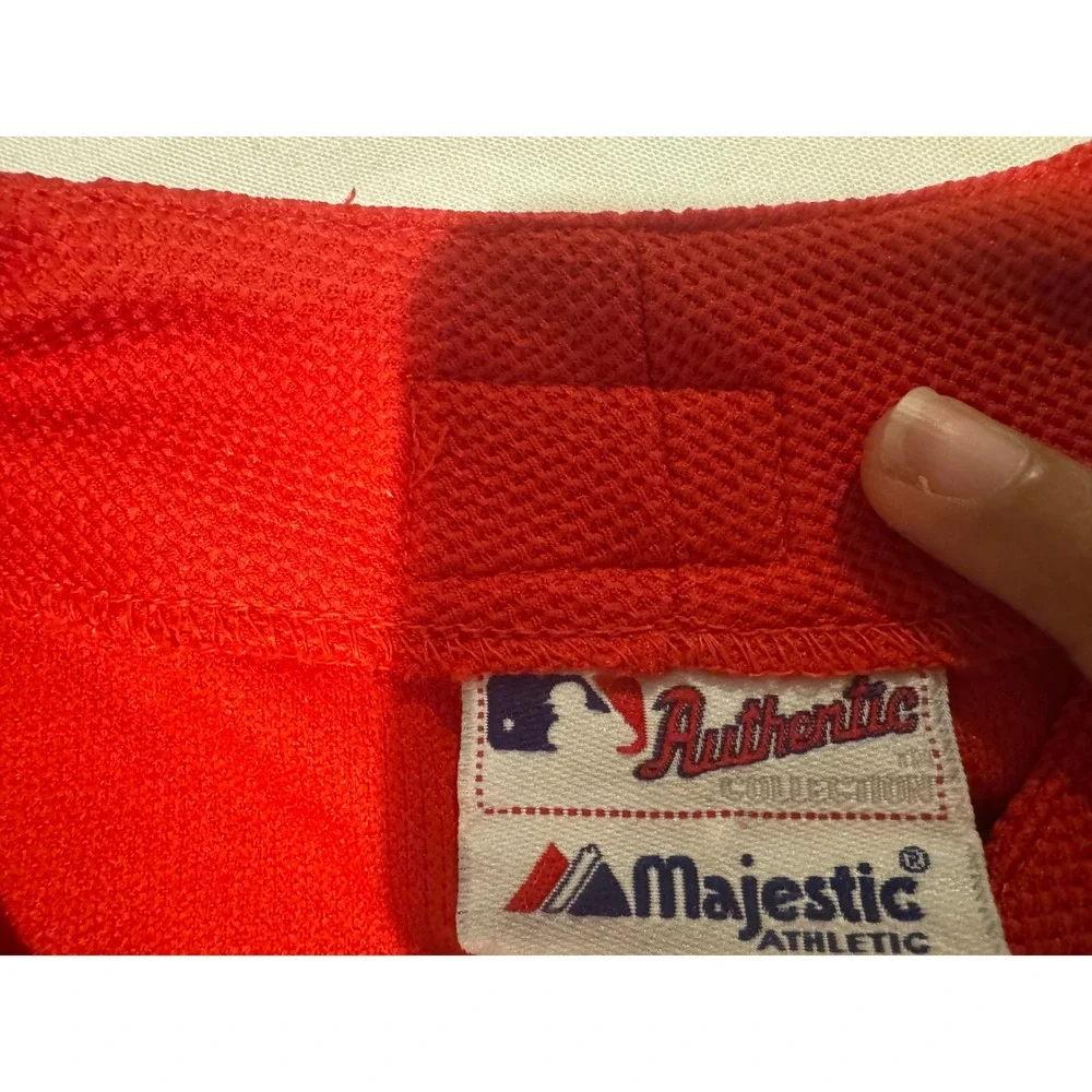 Majestic Cincinnati Reds Baseball Jersey Red Authentic Collection Men Size Large
